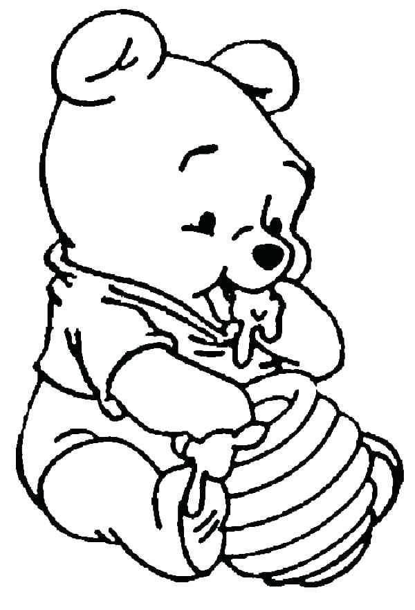 600x881 Pooh Bear Coloring Pages Winnie The Pooh Easter Coloring Pages