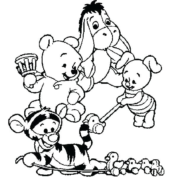 582x627 Pooh Coloring Pages Baby The Pooh Coloring Pages Pooh Bear