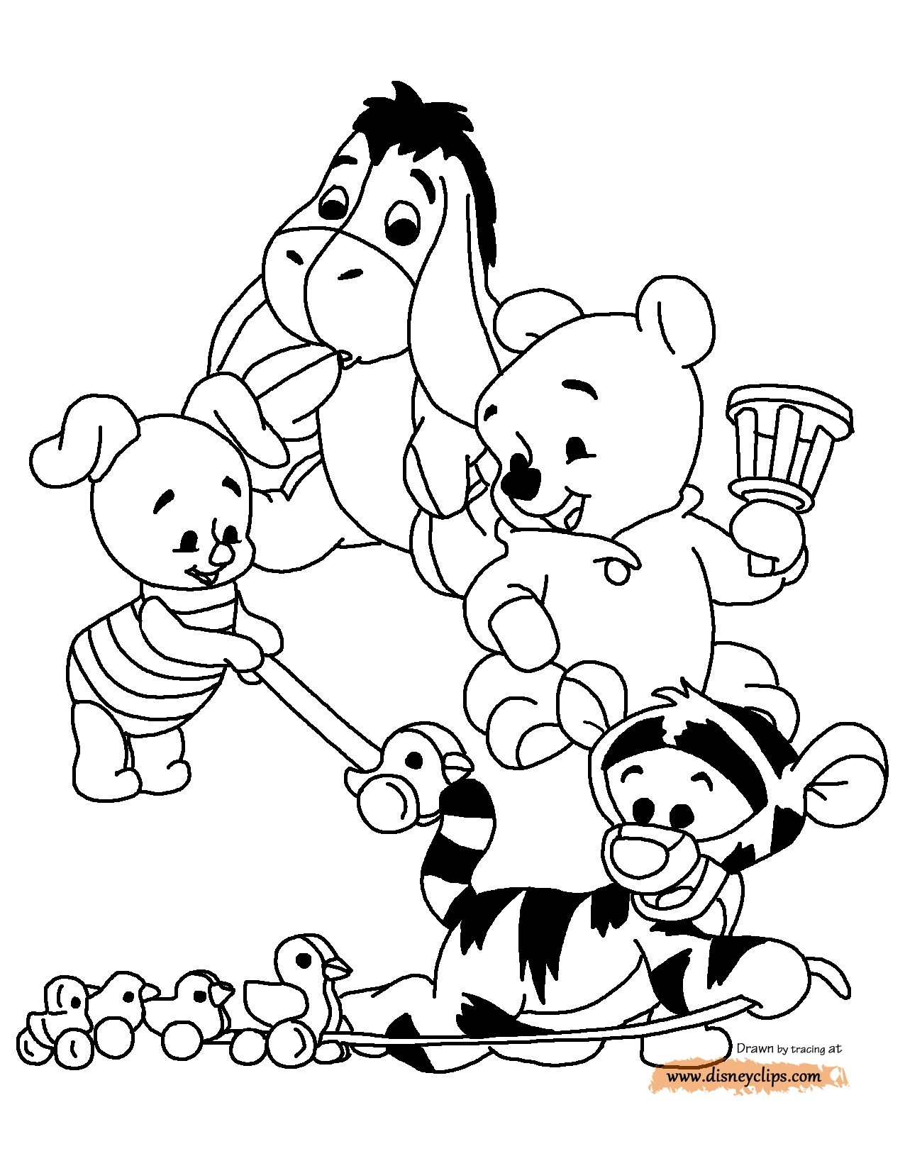 1276x1630 Ba Winnie The Pooh Coloring Pages Free Books And Book Acpra Winnie