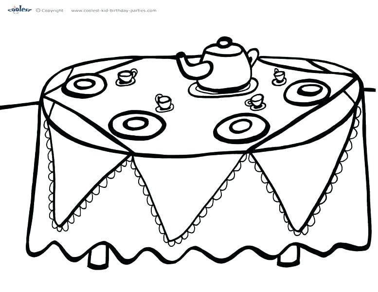777x600 Party Coloring Pages