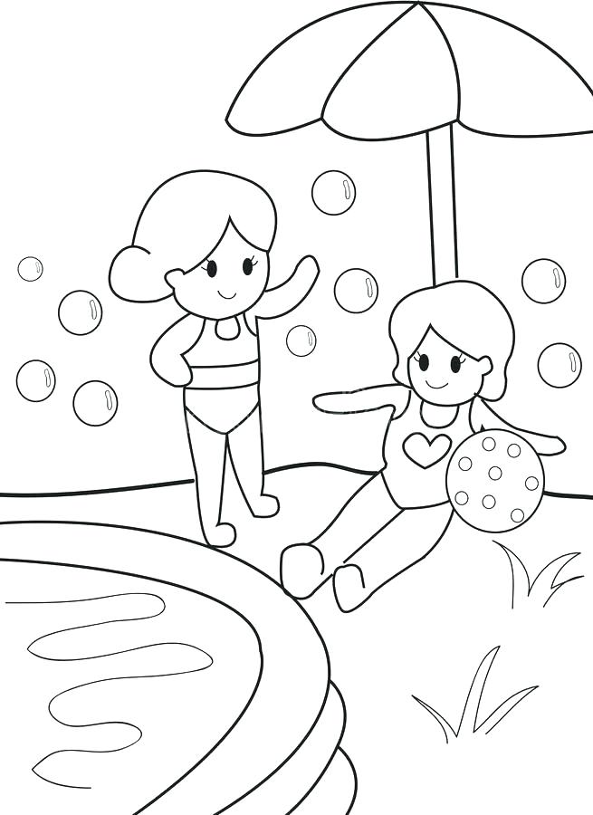 655x900 Pool Coloring Pages Click To See Printable Version Of Is Swimming