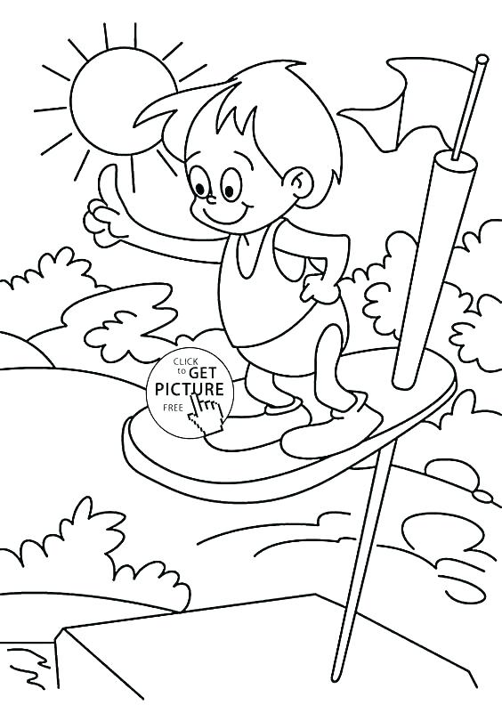 564x792 Pool Coloring Pages