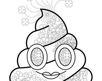 340x270 Printable Poop Emoji Coloring Boyst Patrick's Day