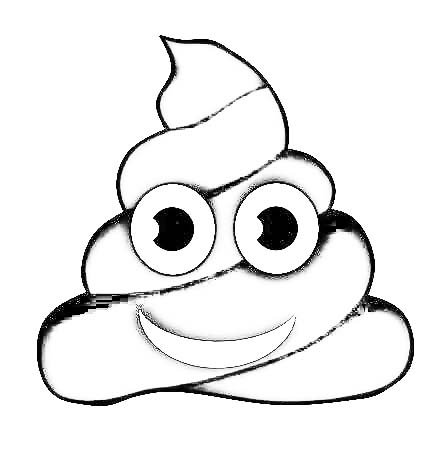448x463 Poop Emoji Coloring Page Drawing Board Weekly