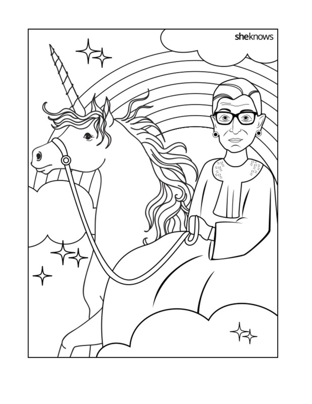618x800 Free Ruth Bader Ginsburg Coloring Pages Cool Mom Picks