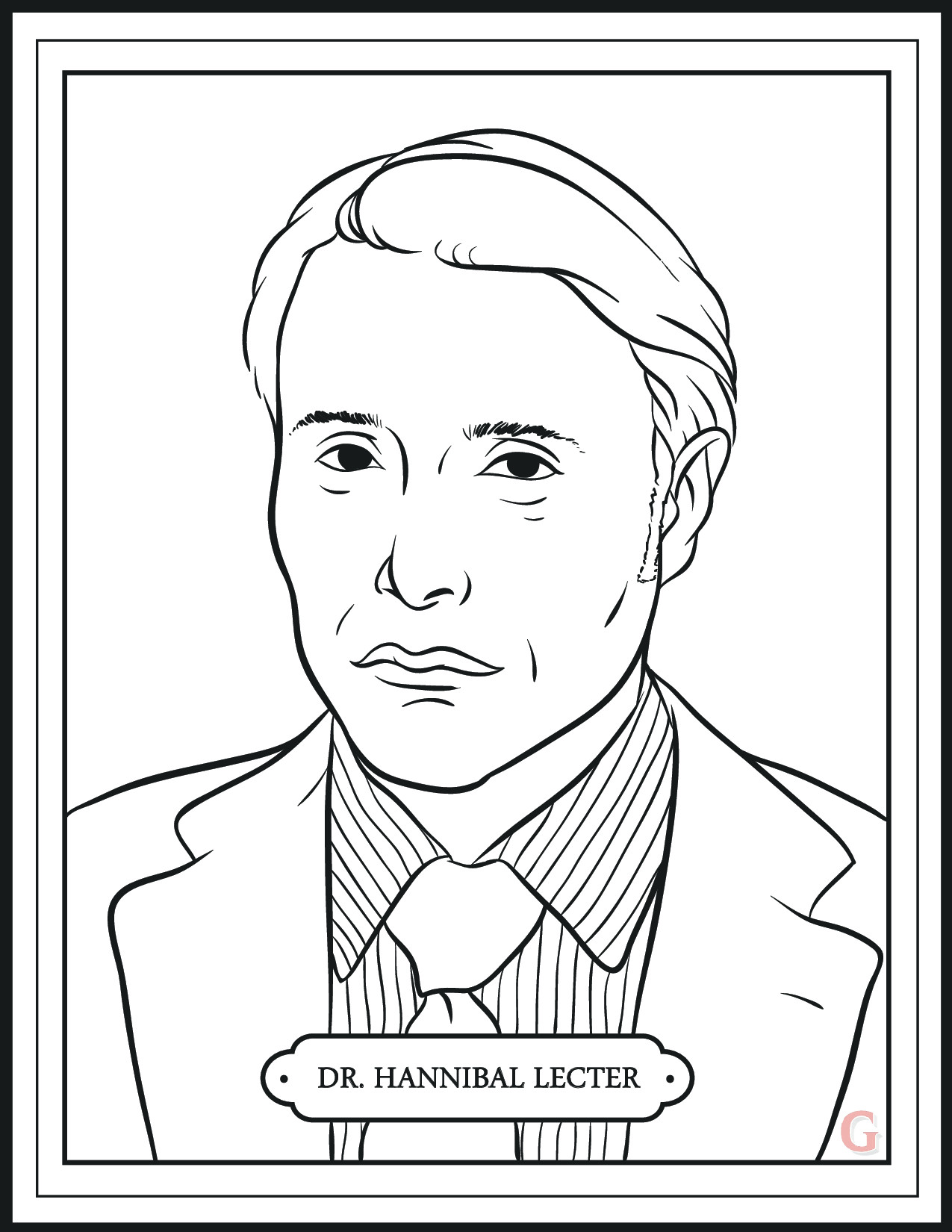 1275x1650 Hannibal' Returns Tonight Enjoy This Mini Coloring Book