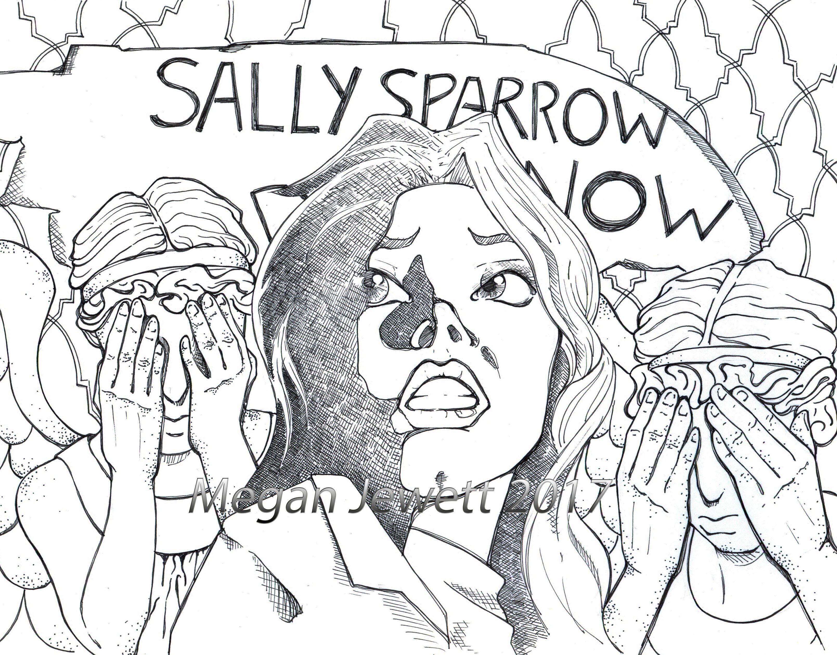 3219x2519 Doctor Who, Blink Pop Culture Coloring Page Pop Culture