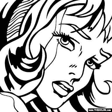 384x384 Pop Art Coloring Page Coloring