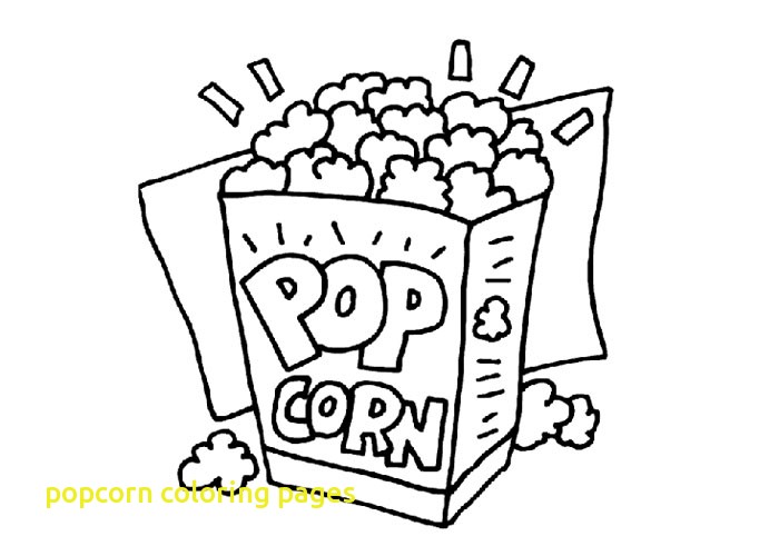 700x500 Popcorn Coloring Pages With Popcorn Coloring Coloring Page Model