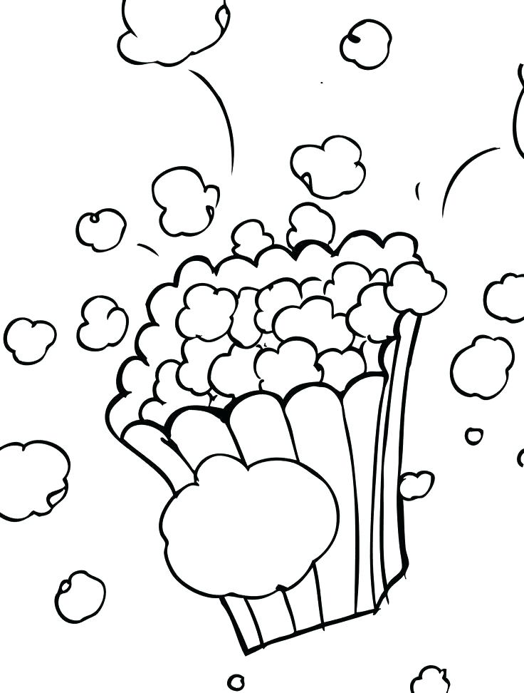 736x972 Corn Stalk Coloring Page Popcorn Coloring Pages For Popcorn