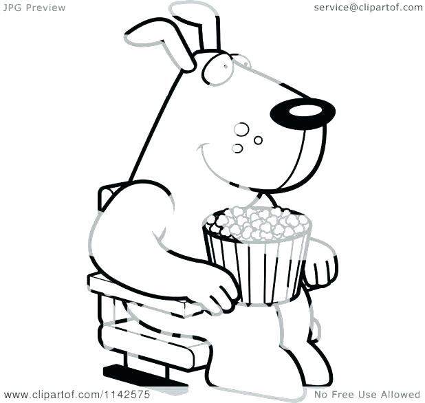 618x586 Box Coloring Page Ice Cream Girl Coloured Popcorn Kernels Coloring