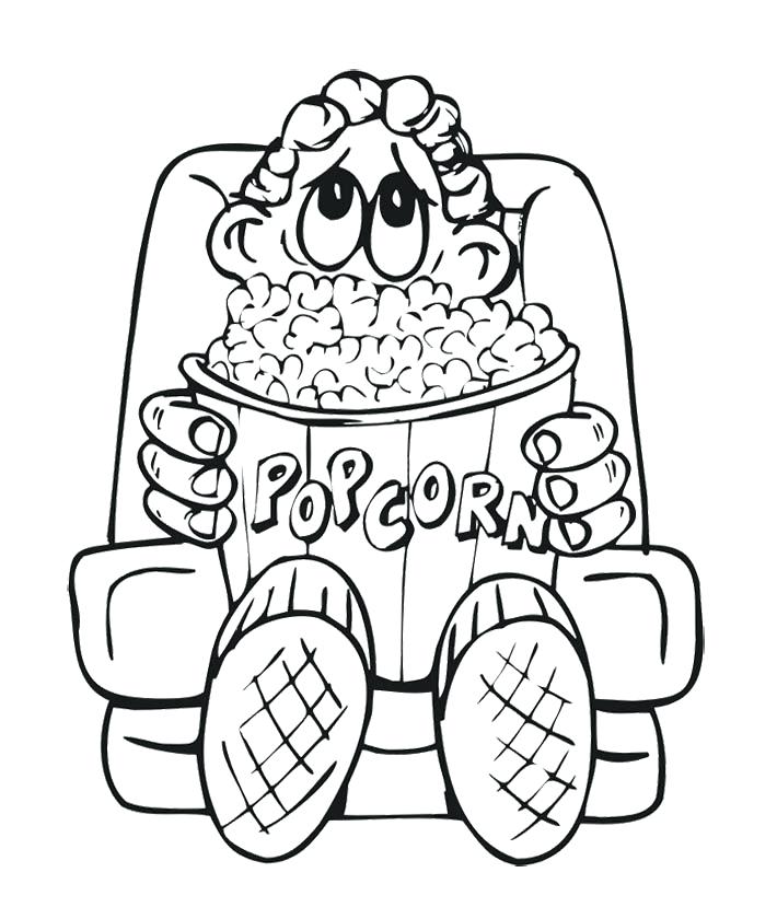 710x840 Coloring Pages To Download And Print For Free Popcorn Coloring