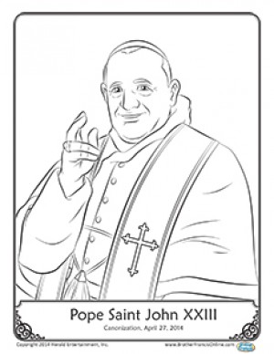300x388 Herald Store Pope Saint John Xxiii Coloring Page