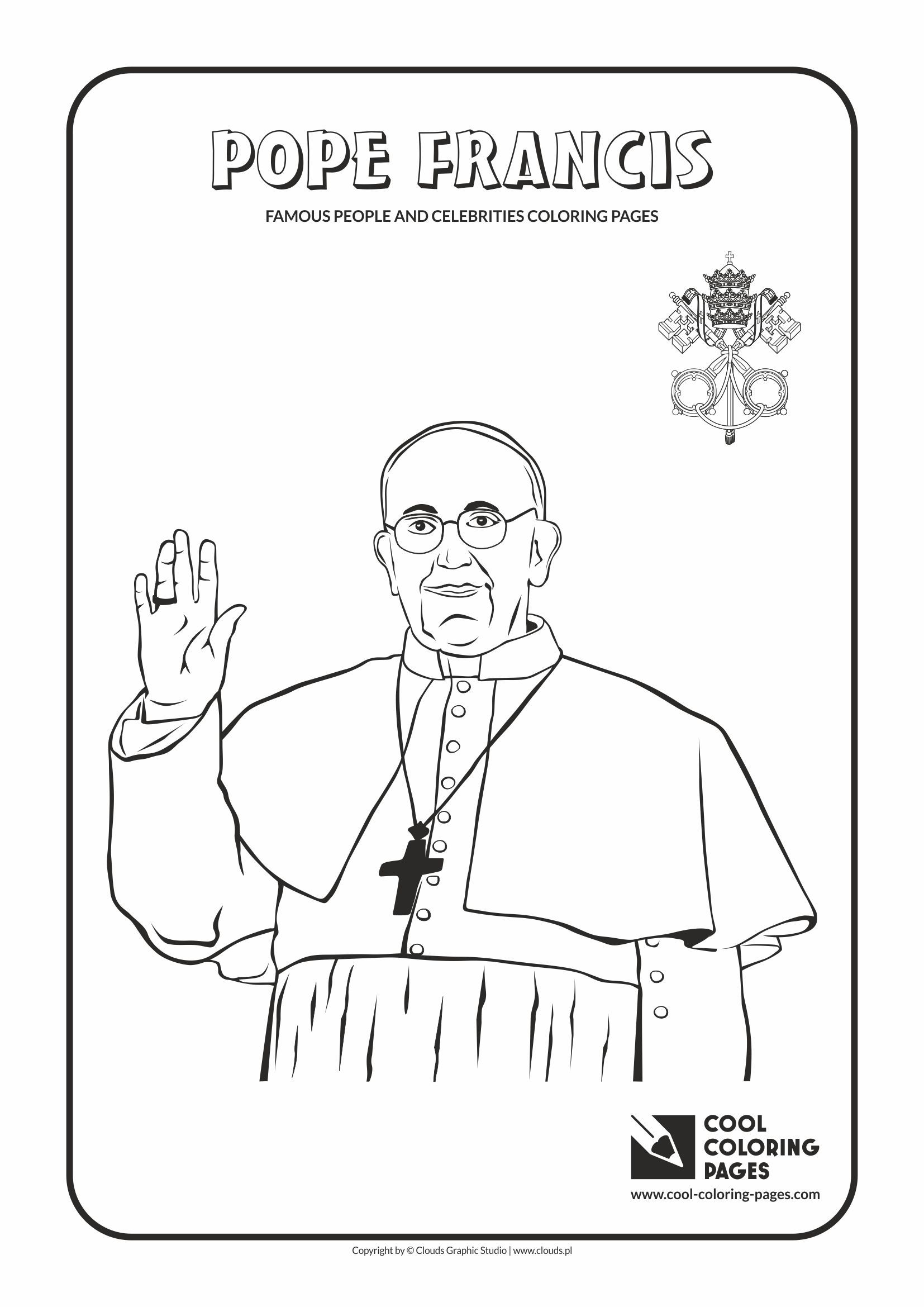 Pope Francis Coloring Page at GetDrawings | Free download