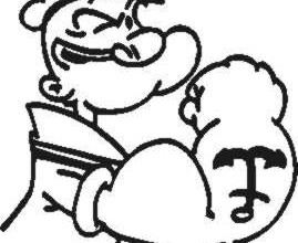269x220 Popeye Coloring Page Free Download