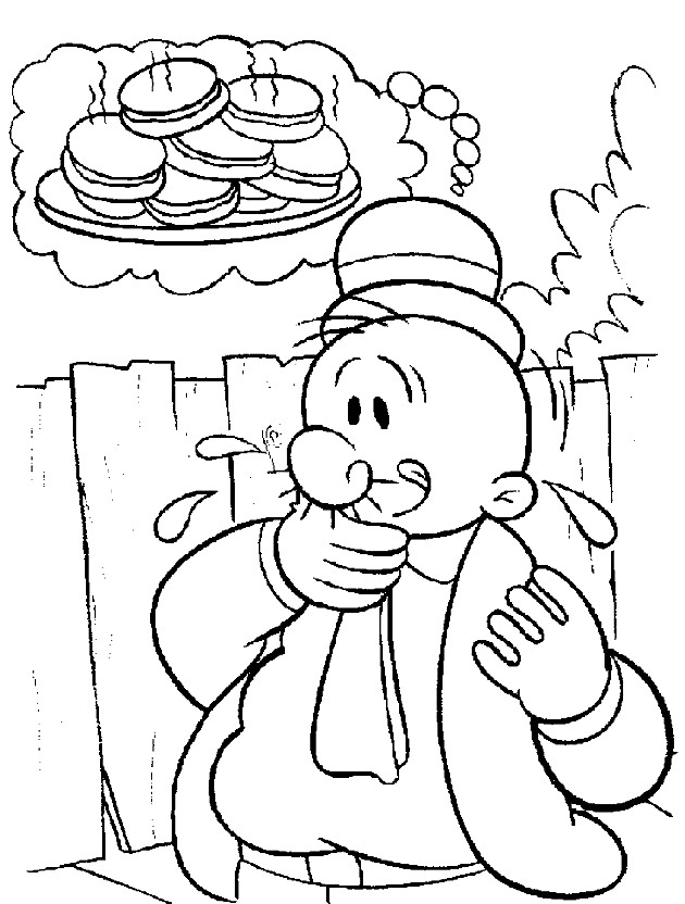 630x832 Popeye Coloring Pages Coloring Page Of Popeye The Sailor Man