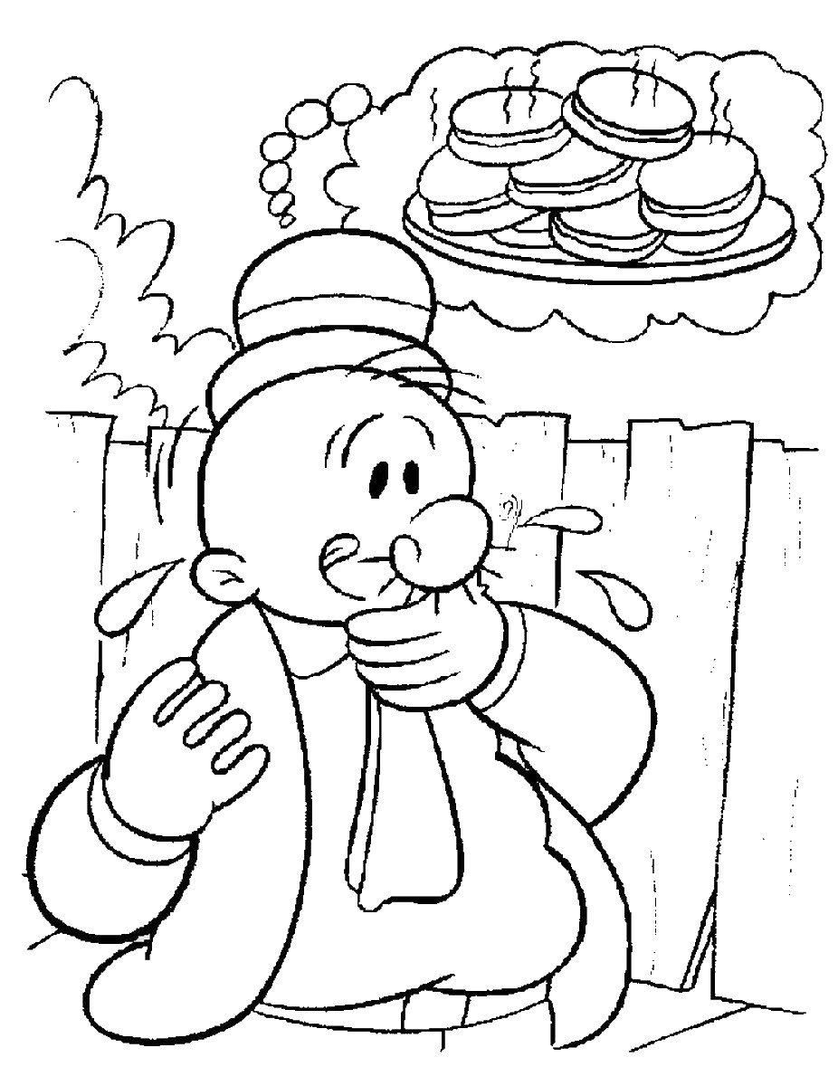 926x1200 Popeye Coloring Pages