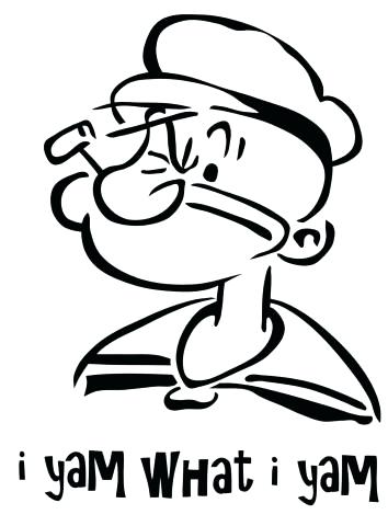 354x480 Popeye The Sailor Man Coloring Pages Characters Cartoon Top Rated