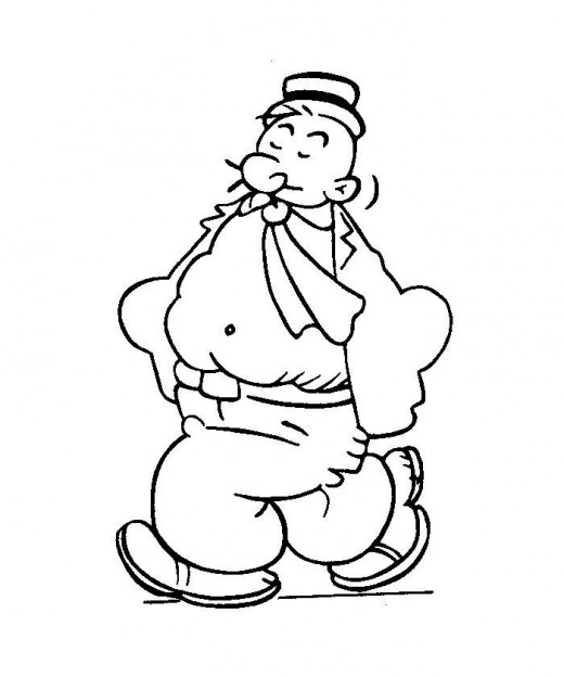 520x624 Fun Coloring Pages Popeye The Sailor Man Coloring Pages