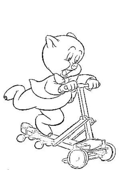500x705 Porky Pig Coloring Pages For Kids Gtgt Disney Coloring Pages
