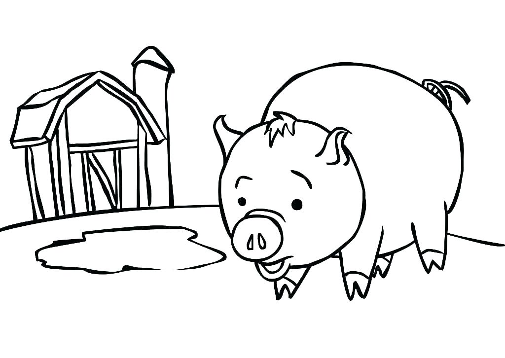 1024x726 Printable Pig Coloring Pages Printable Pig Coloring Pages Pig