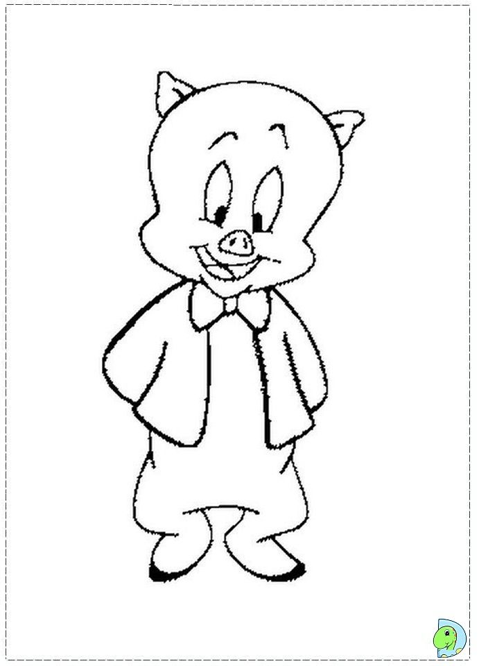 691x960 ^ Porky Pig Coloring Page Coloring Pages