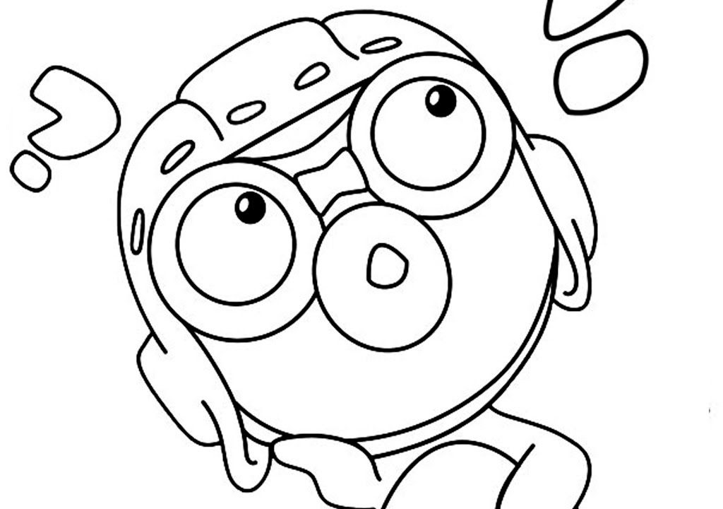1024x720 Pororo The Little Penguin Colouring Pages Coloring And Friends