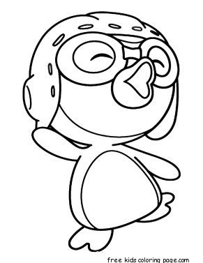 291x377 Printable Disney Pororo The Little Penguin Pororo Coloring Pages