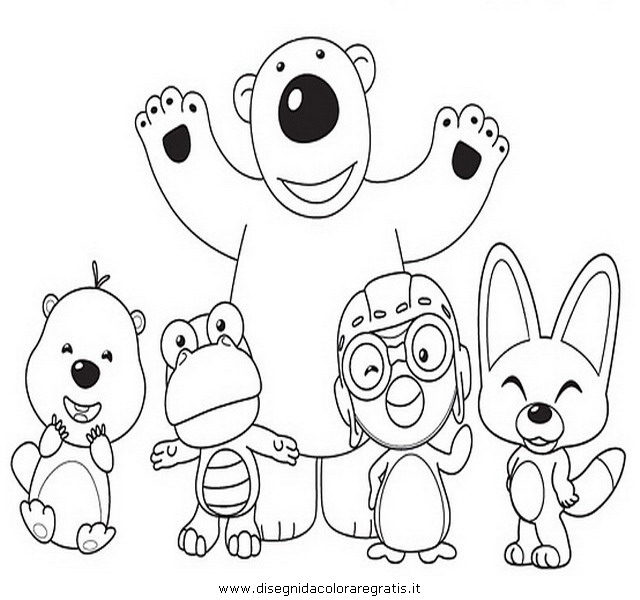 640x600 Pororo Coloring Pages Copy Lucas Free Printables