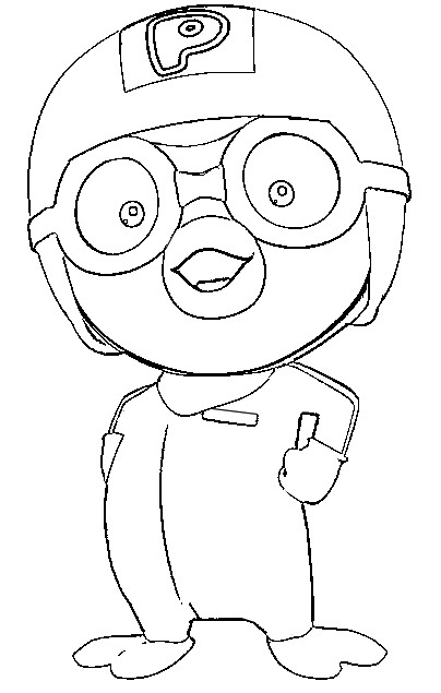 404x635 Coloring Page Pororo Pororo The Little Penguin