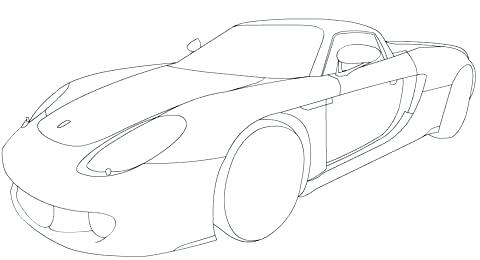 480x260 Porsche Coloring Pages Porsche Turbo Coloring Pages