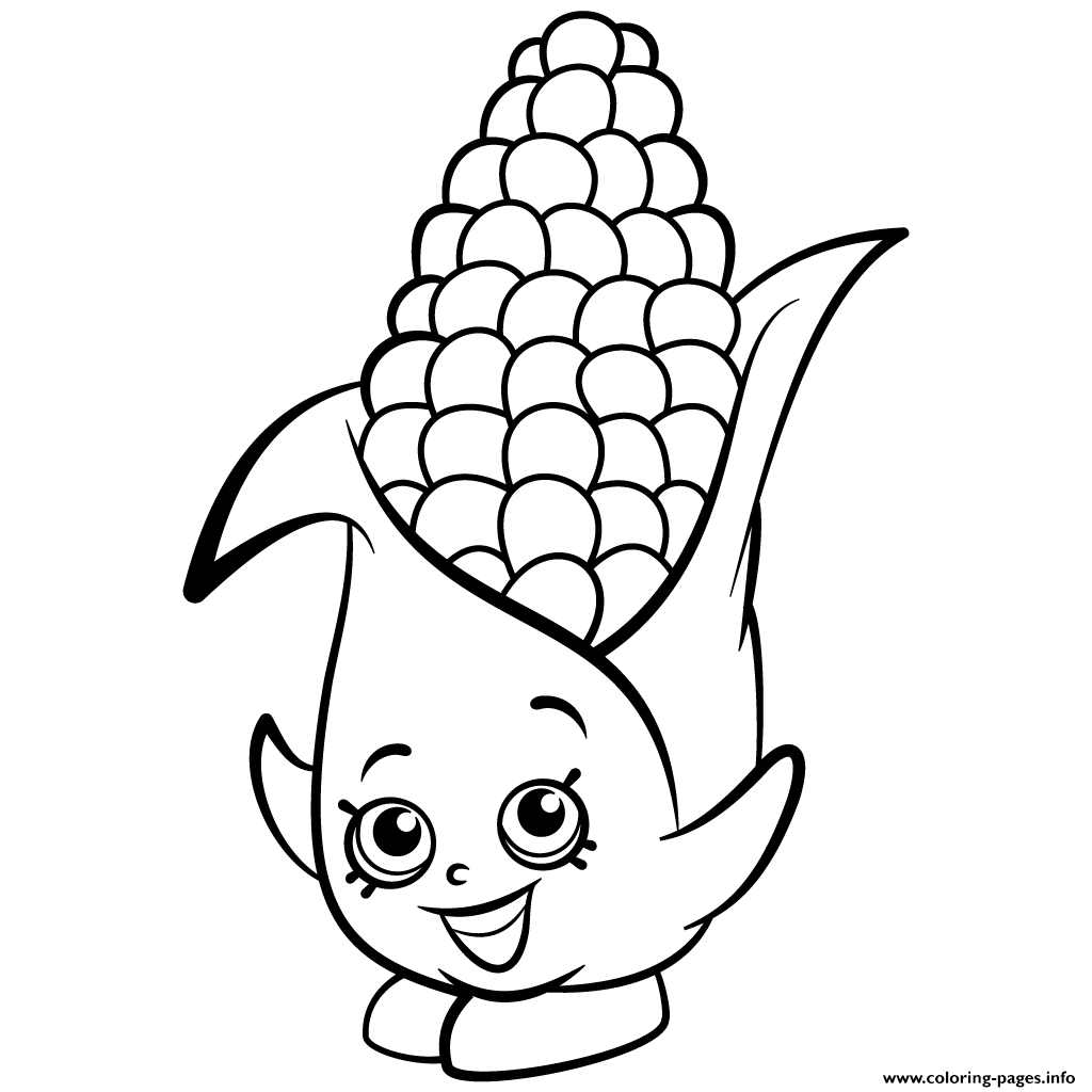 1024x1024 Print Exclusive Corny Cob Shopkins Season Coloring Pages