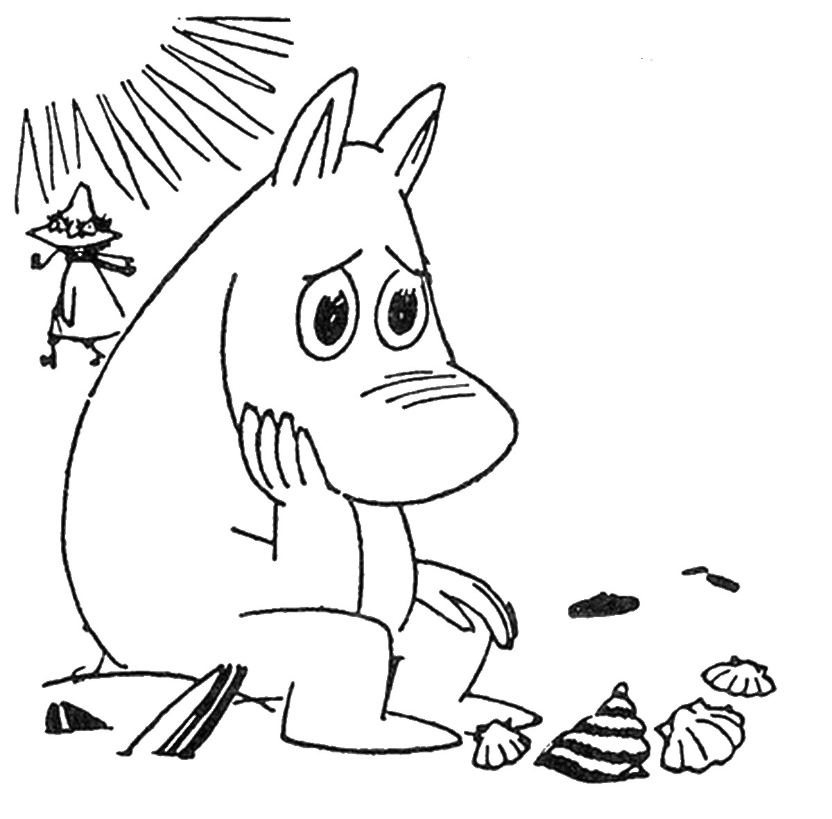 1200x1181 The Moomins Coloring Pages