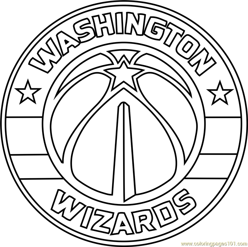 800x797 Washington Wizards Coloring Page
