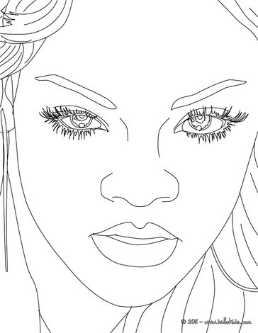 364x470 Rihanna Coloring Pages