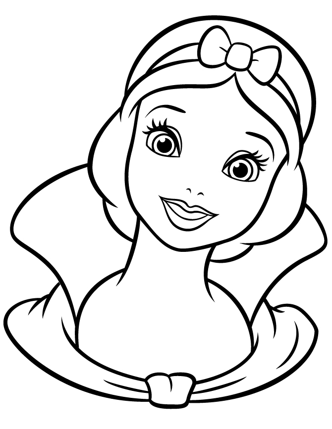 670x867 Snow White Coloring Pages Luxury Pretty Snow White Portrait