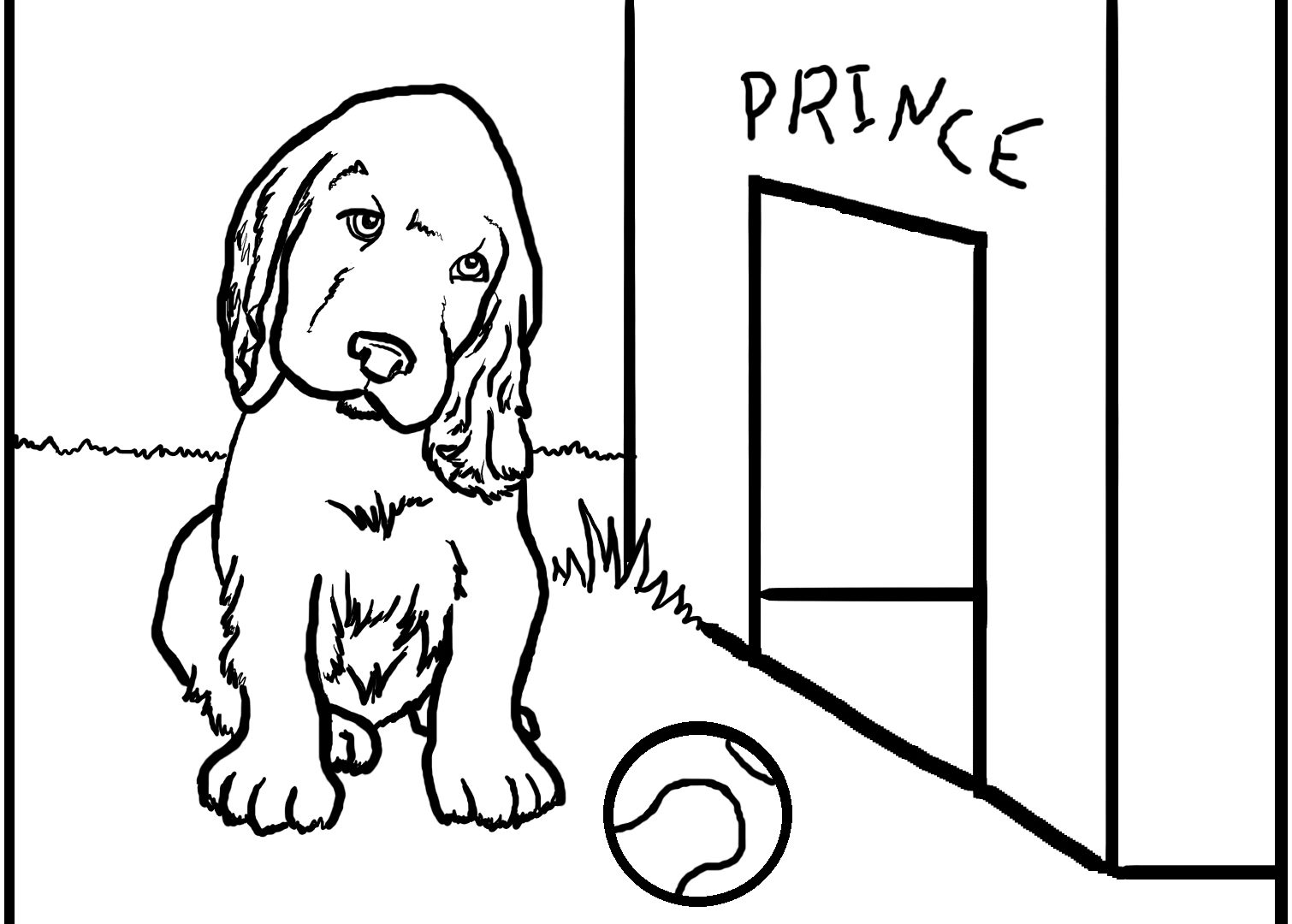 1510x1080 Dog Coloring Page Adults Pages Realistic For Toddlers Cute Cartoon
