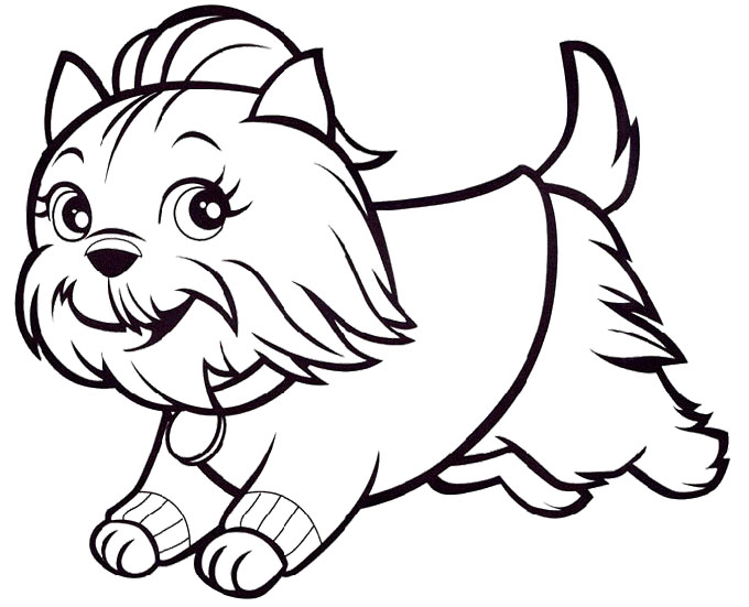 680x551 Polly Pocket Dog Are Cute And Adorable Coloring Page Kids