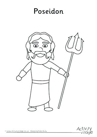 320x452 Greek God Coloring Pages Mythology Coloring Book Pages Poseidon