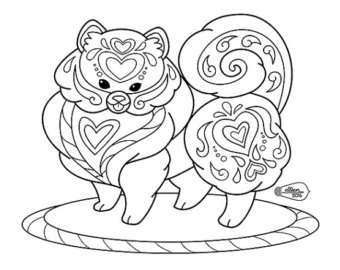 340x270 Pomeranian Stamp Etsy