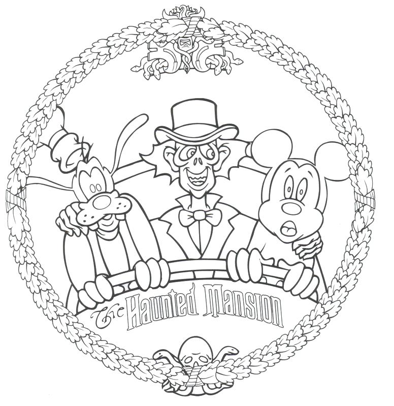 776x799 Haunted Mansion Coloring Pages Free Coloring Pages And Postcards