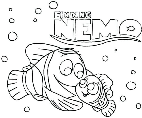 600x500 Nemo Colouring Pages Printable Coloring Finding Kids Poster