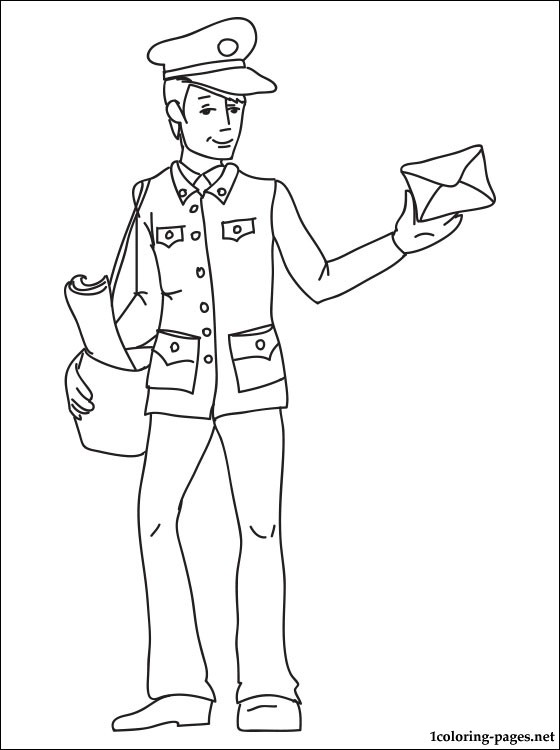 560x750 Postman Coloring Page Coloring Pages