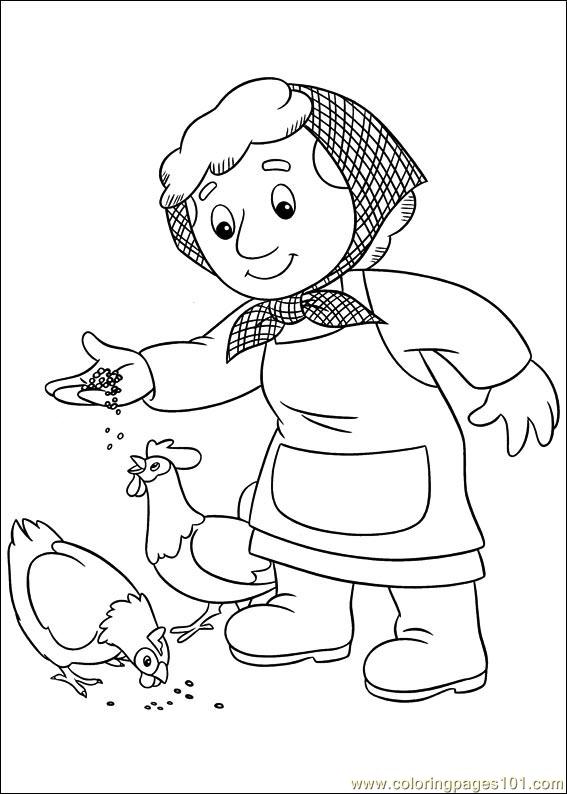 567x794 Postman Pat Coloring Page