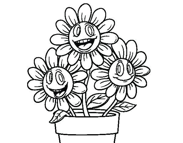 600x470 Flower Pot Coloring Page Empty Flower Pot Coloring Pages Various