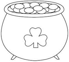 236x212 Pot Of Gold Coloring Page