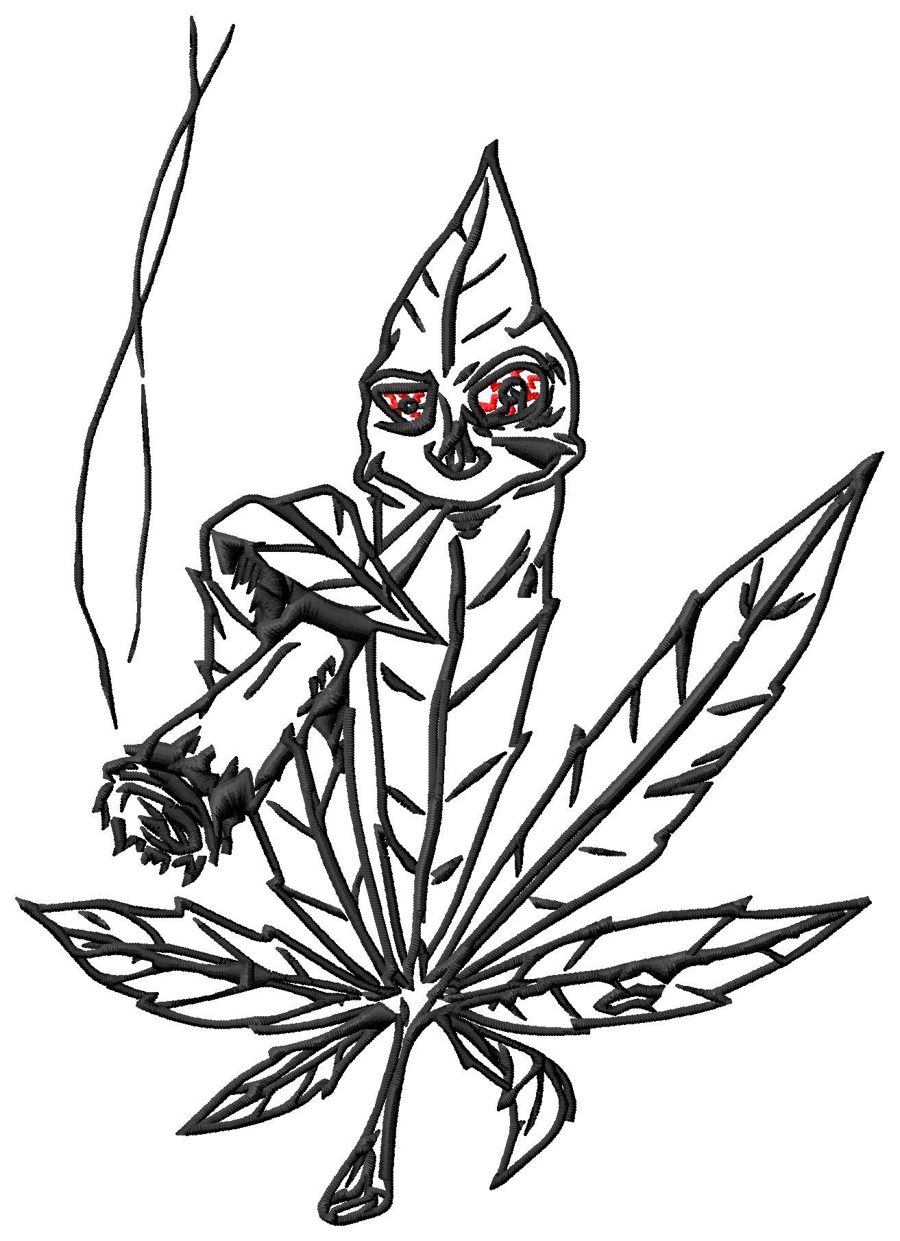 1313x1810 Weed Leaf Coloring Pages