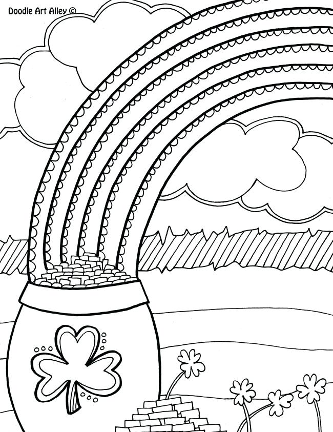 650x843 Coloring Pages St Patricks Pot Of Gold Coloring Page Printable