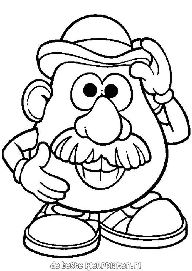 645x912 Mr Potato Head Coloring Pages