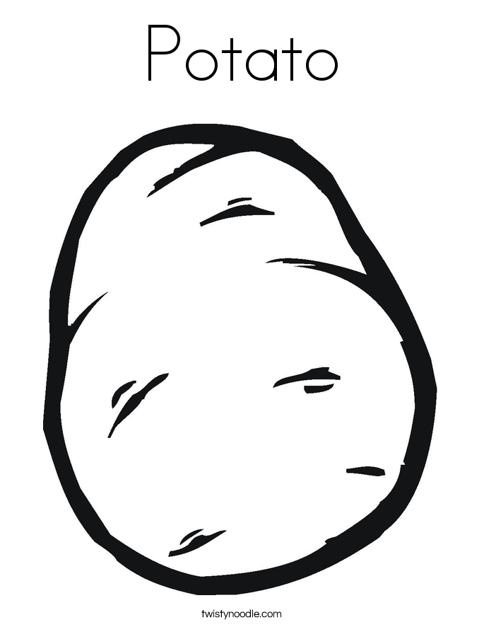685x886 Potato Coloring Page